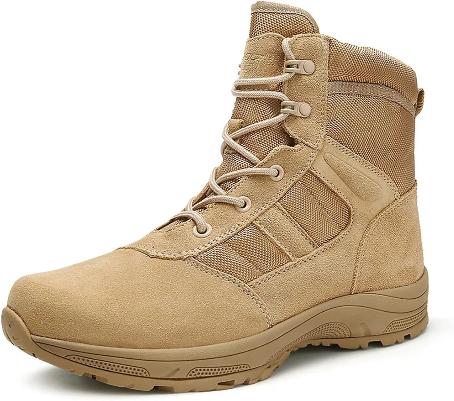 Lightweight Desert Boots for Men, High-top Outdoor Wear-resistant Non-slip Mountaineering Boots, Comfort Durable Lace-up Waterproof Hiking Work Boots