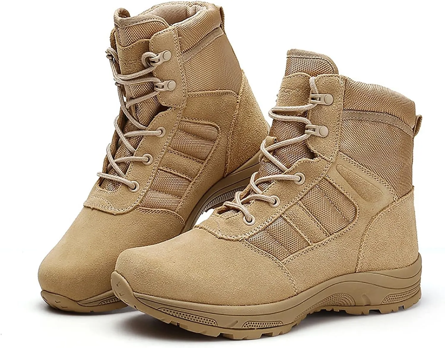 Lightweight Desert Boots for Men, High-top Outdoor Wear-resistant Non-slip Mountaineering Boots, Comfort Durable Lace-up Waterproof Hiking Work Boots