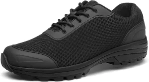 Lightweight Military and Tactical Boots for Men, Comfort Durable Rubber Sole Military Work and Desert Boots, Low Top Lace-up Waterproof Hiking Boots