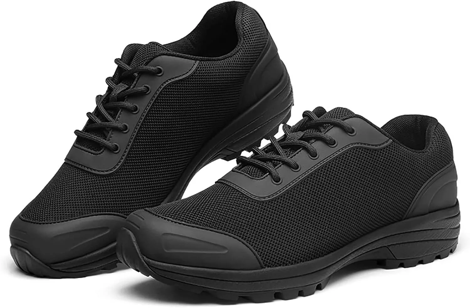Lightweight Military and Tactical Boots for Men, Comfort Durable Rubber Sole Military Work and Desert Boots, Low Top Lace-up Waterproof Hiking Boots