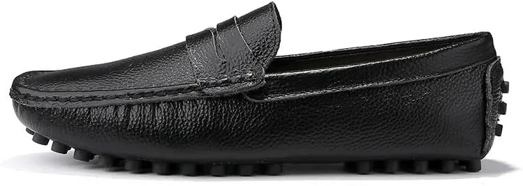 Loafers for Men Round Toe Faux Leather Penny Driving Loafers Flexible Lightweight Comfortable Casual Slip On