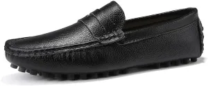 Loafers for Men Round Toe Faux Leather Penny Driving Loafers Flexible Lightweight Comfortable Casual Slip On