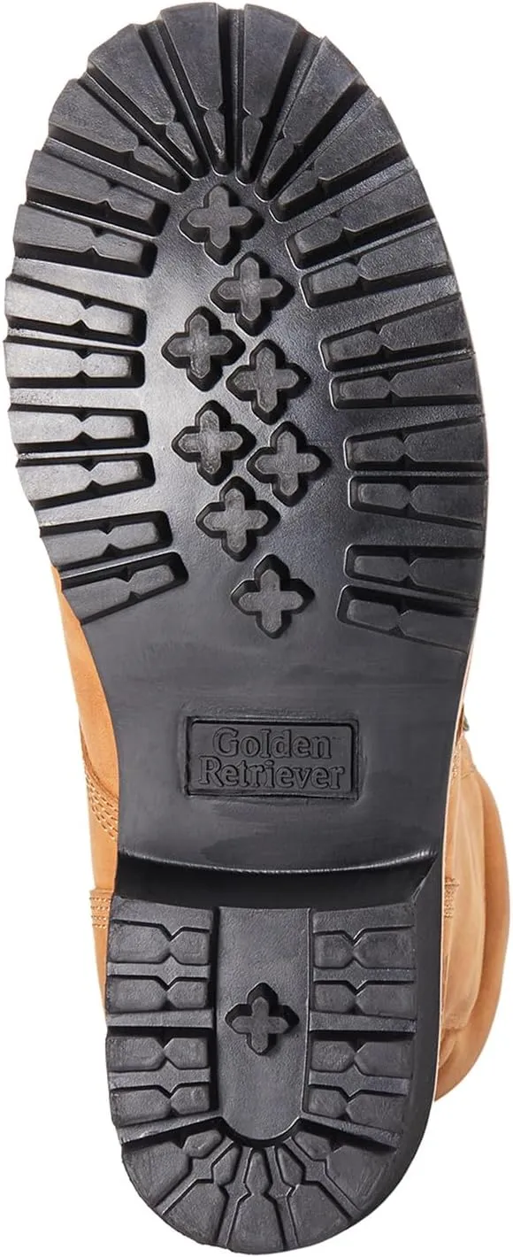 Logger boots for men Waterproof Composite Toe 9" height Crazy Hourse Leather Slip and Oil Resistant Leather Welt Logger Boots G81594