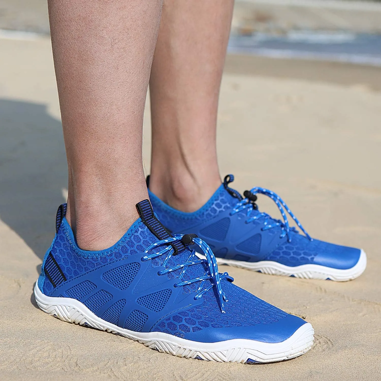 MAYZERO Water Shoes Men Women Swim Surf Shoes Beach Pool Shoes Wide Toe Hiking Aqua Shoes Winter House Slippers