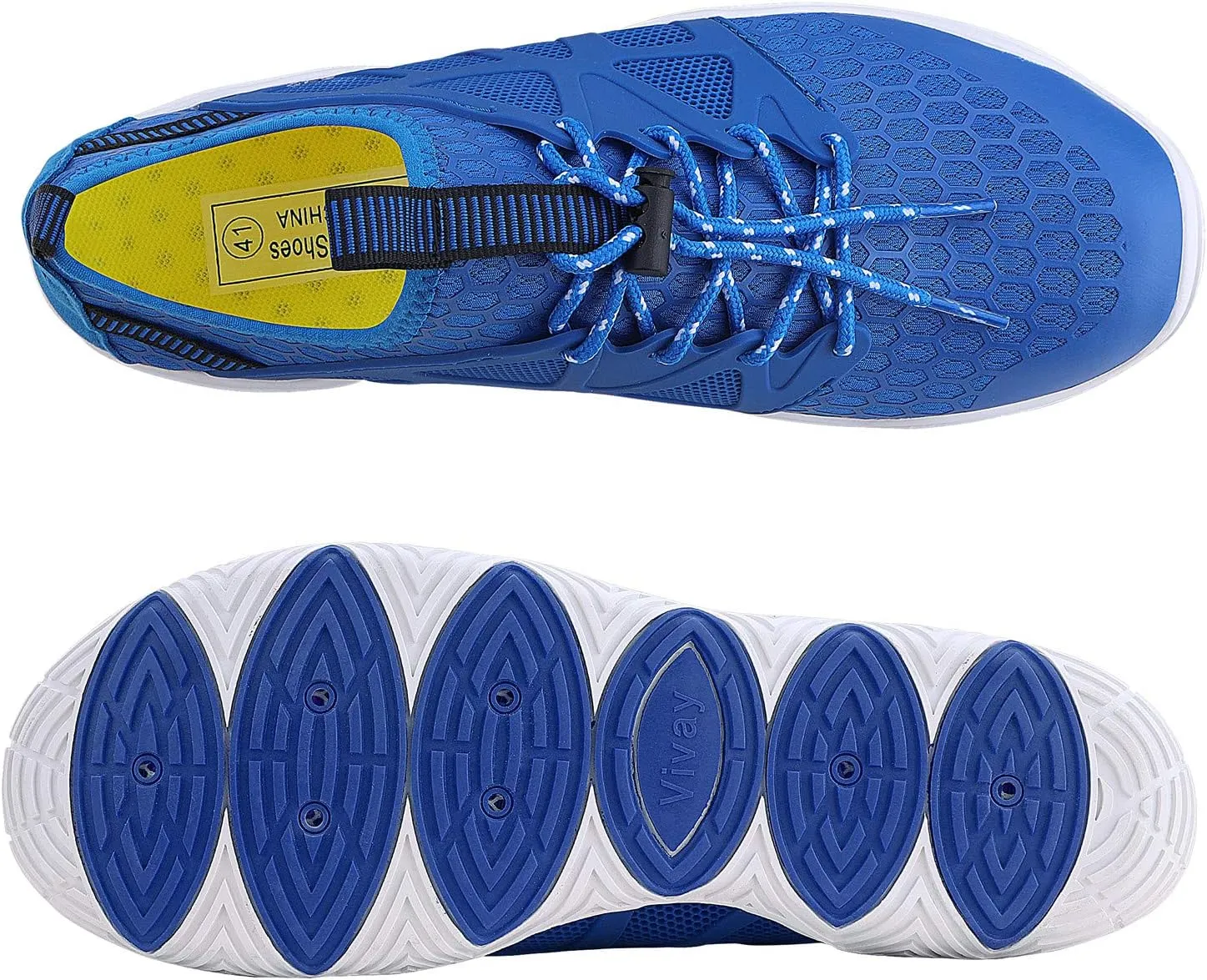 MAYZERO Water Shoes Men Women Swim Surf Shoes Beach Pool Shoes Wide Toe Hiking Aqua Shoes Winter House Slippers