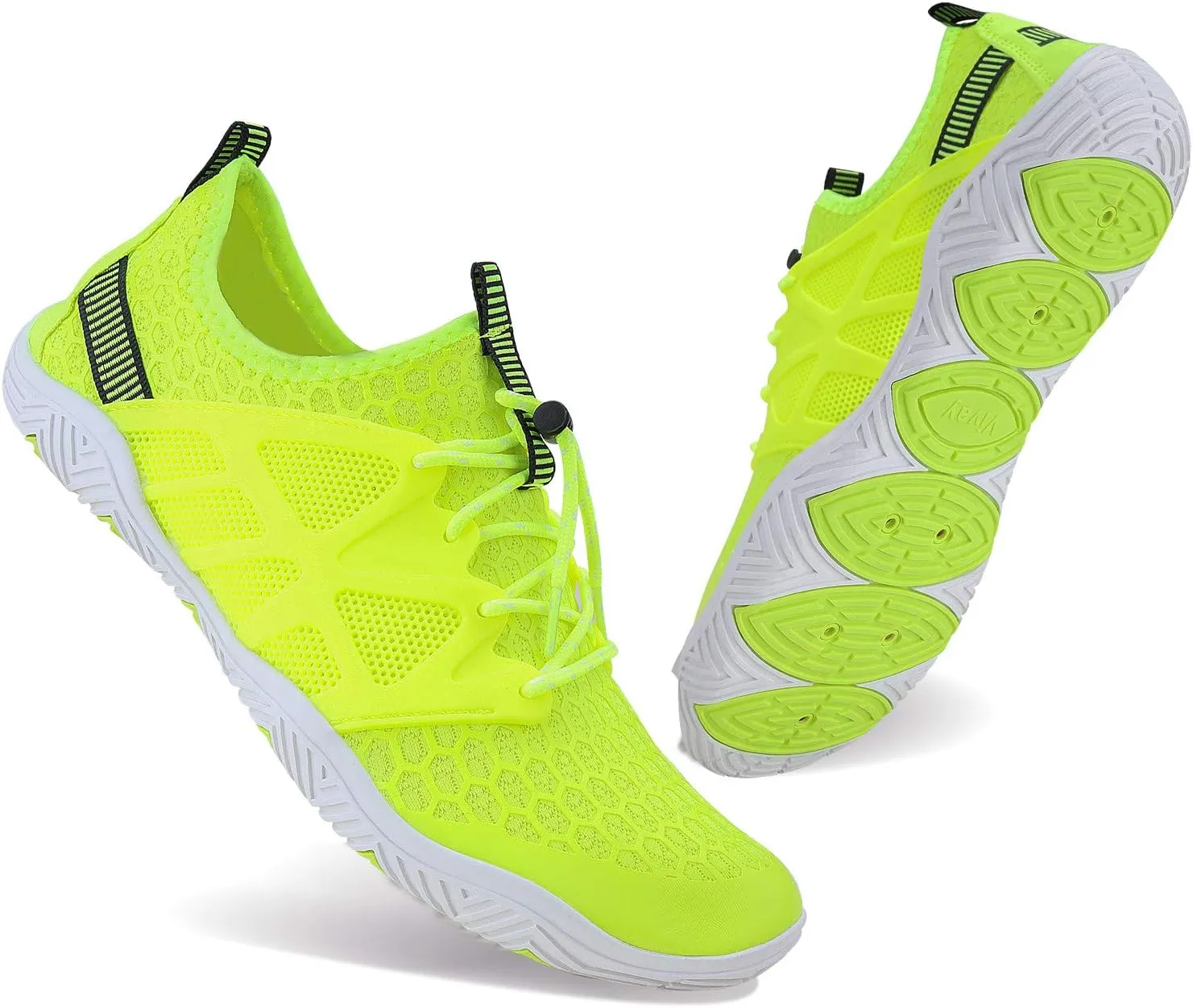 MAYZERO Water Shoes Men Women Swim Surf Shoes Beach Pool Shoes Wide Toe Hiking Aqua Shoes Winter House Slippers