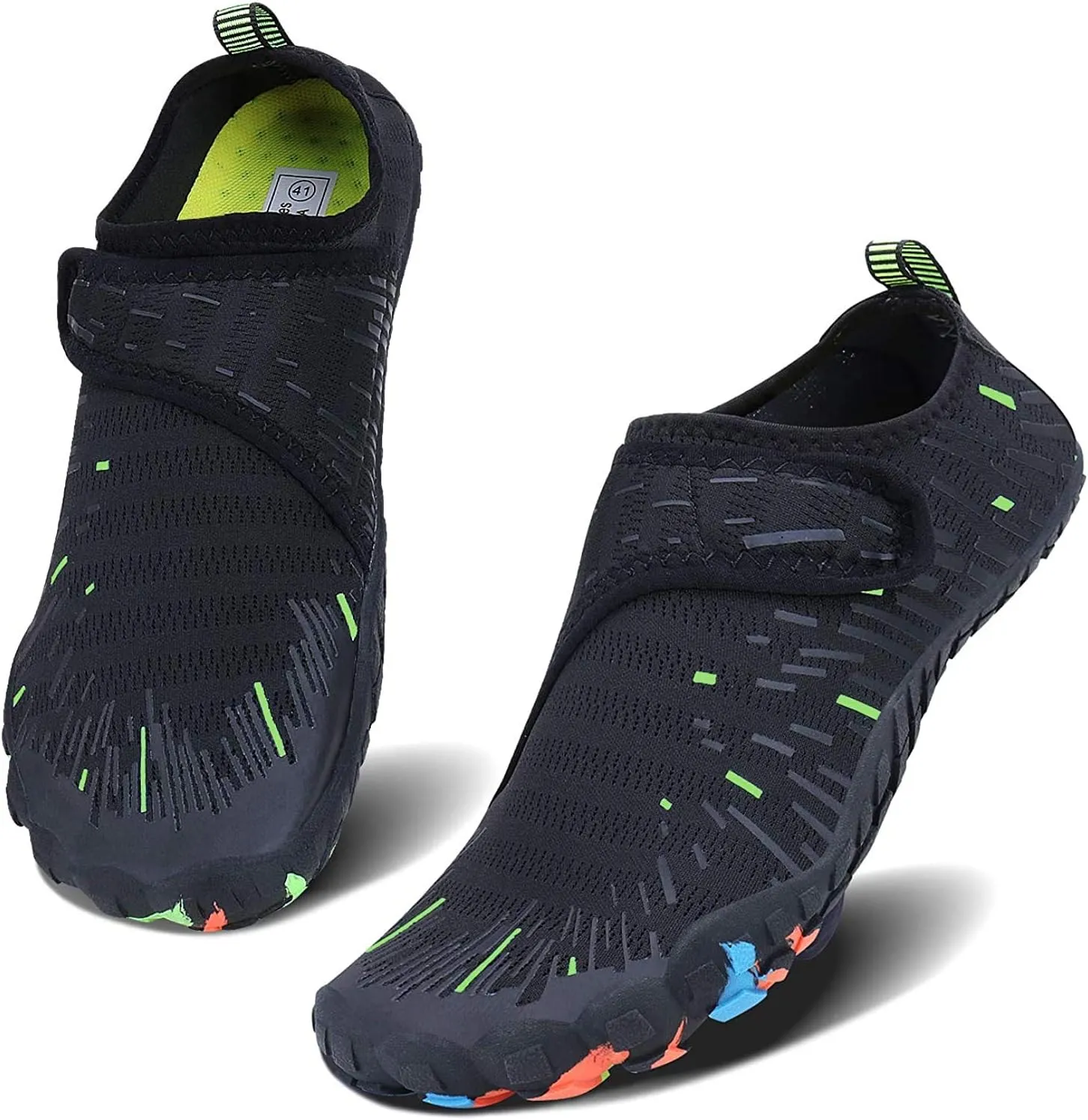 MAYZERO Water Shoes Men Women Swim Surf Shoes Beach Pool Shoes Wide Toe Hiking Aqua Shoes Winter House Slippers
