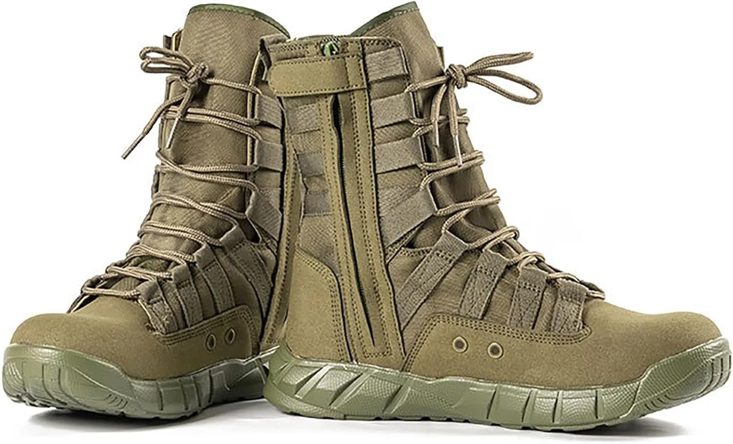 Men Jungle Military Tactical Combat Boots Outdoor Walking Camping Lace-up Boots Trekking Hiking Shoes Breathable,sand-43