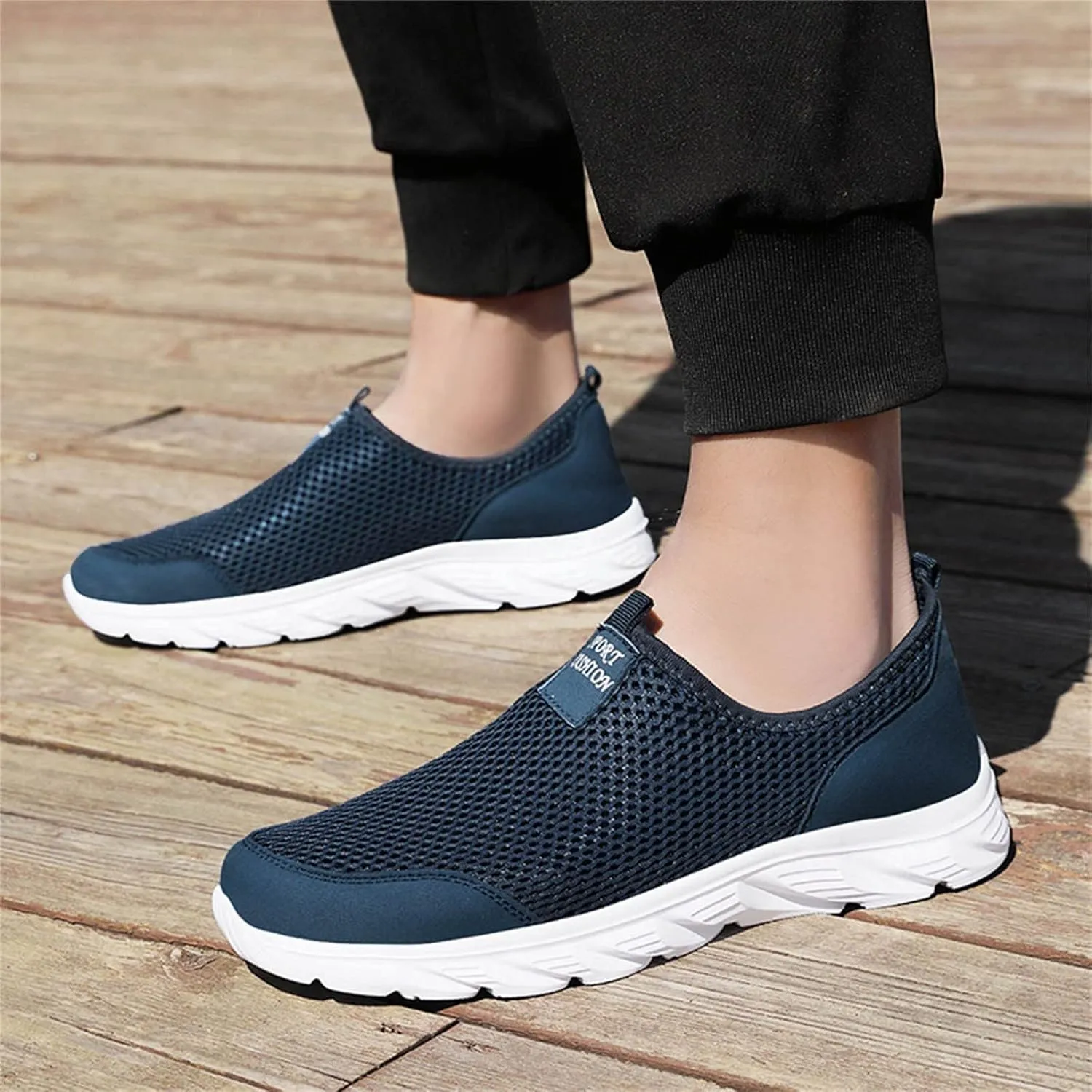 Men Shoes Summer Lightweight Breathable Casual Shoes Single Mesh Casual Running Shoes Sneaker Shoes Men