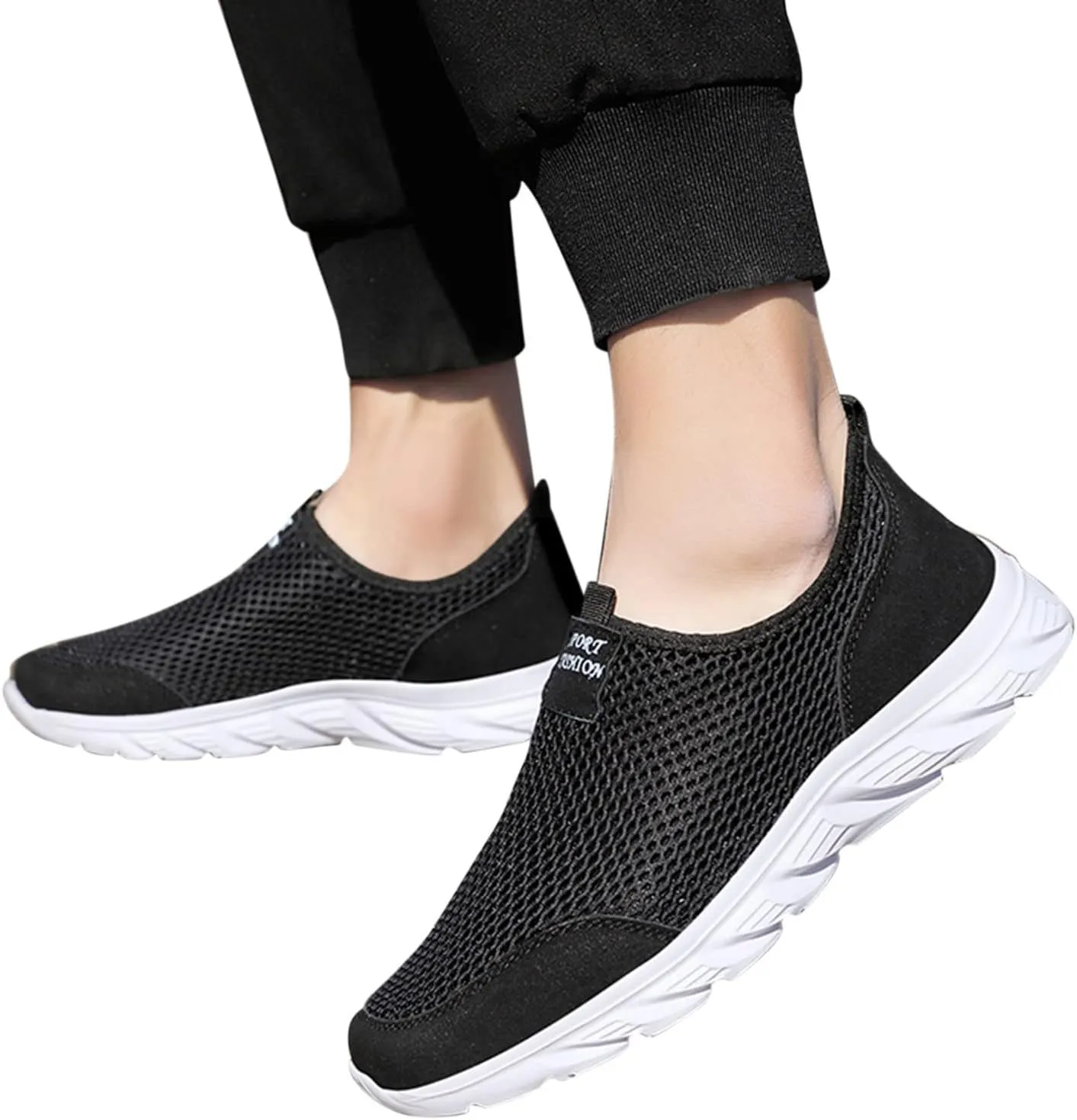 Men Shoes Summer Lightweight Breathable Casual Shoes Single Mesh Casual Running Shoes Sneaker Shoes Men
