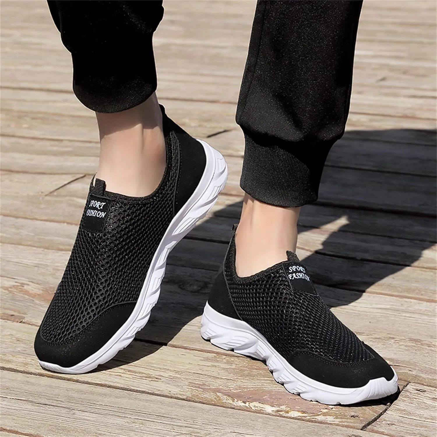 Men Shoes Summer Lightweight Breathable Casual Shoes Single Mesh Casual Running Shoes Sneaker Shoes Men