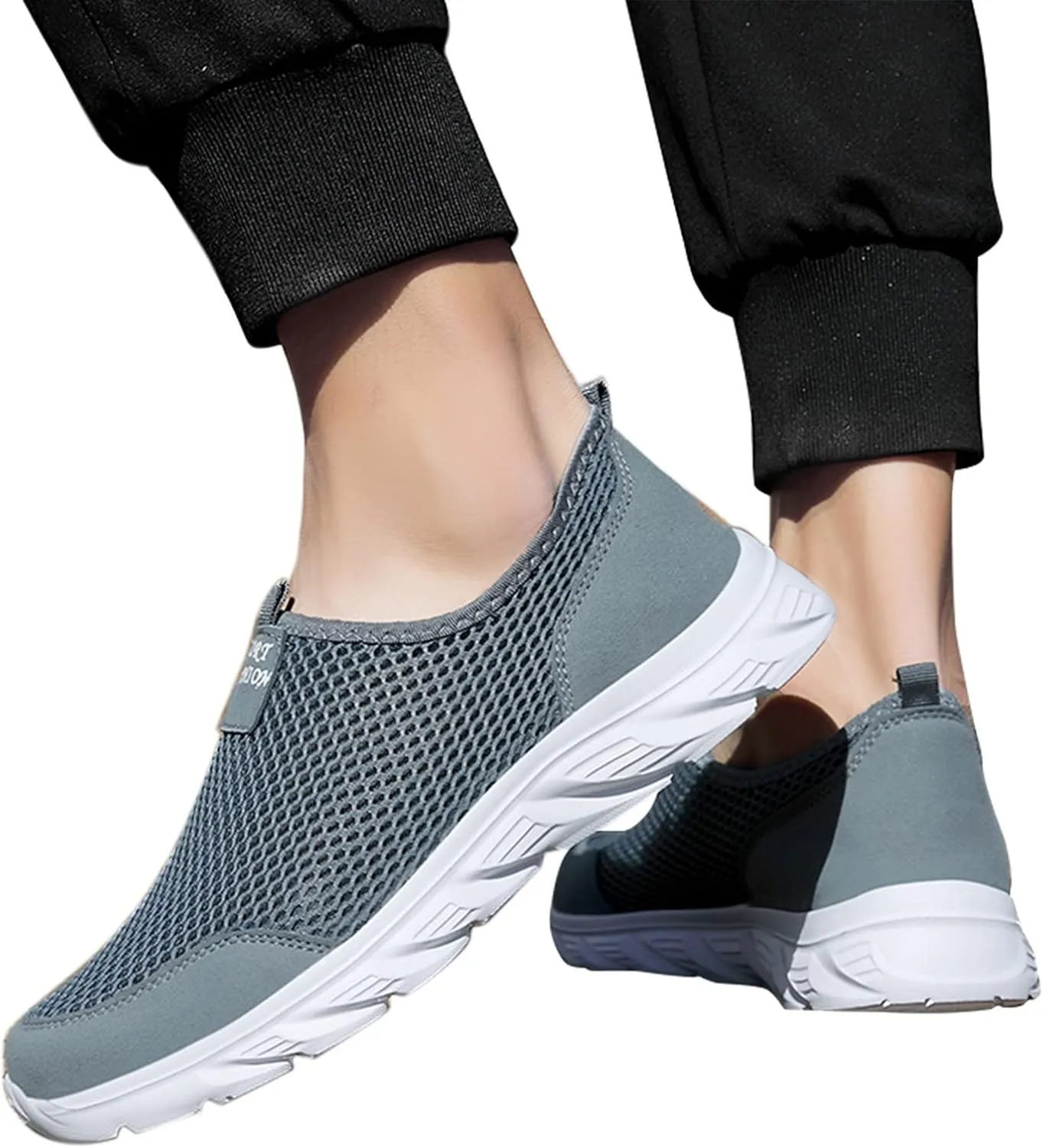 Men Shoes Summer Lightweight Breathable Casual Shoes Single Mesh Casual Running Shoes Sneaker Shoes Men