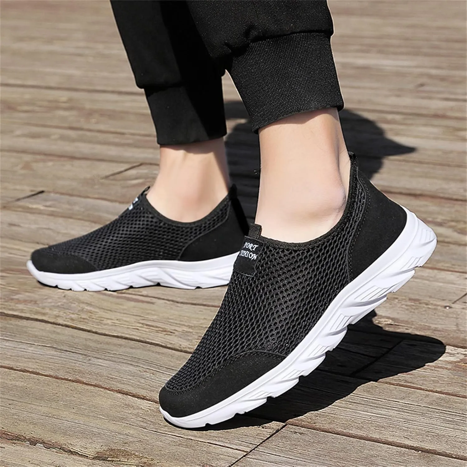 Men Shoes Summer Lightweight Breathable Casual Shoes Single Mesh Casual Running Shoes Sneaker Shoes Men