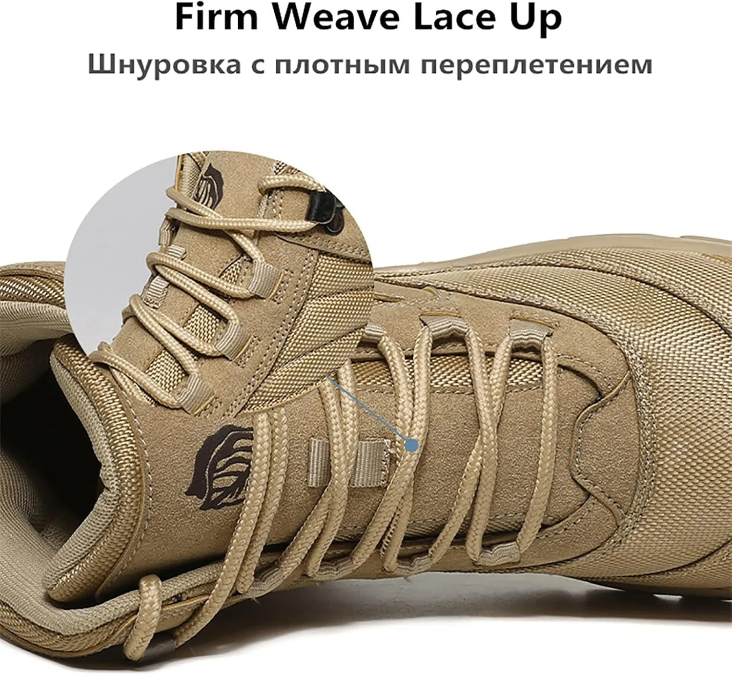 Men Waterproof Tactical Training Boots, Outdoor Lace-up Sports Durable Breathable Men's Mountaineering Desert Boots, for Hiking Quick Dry Desert Boots