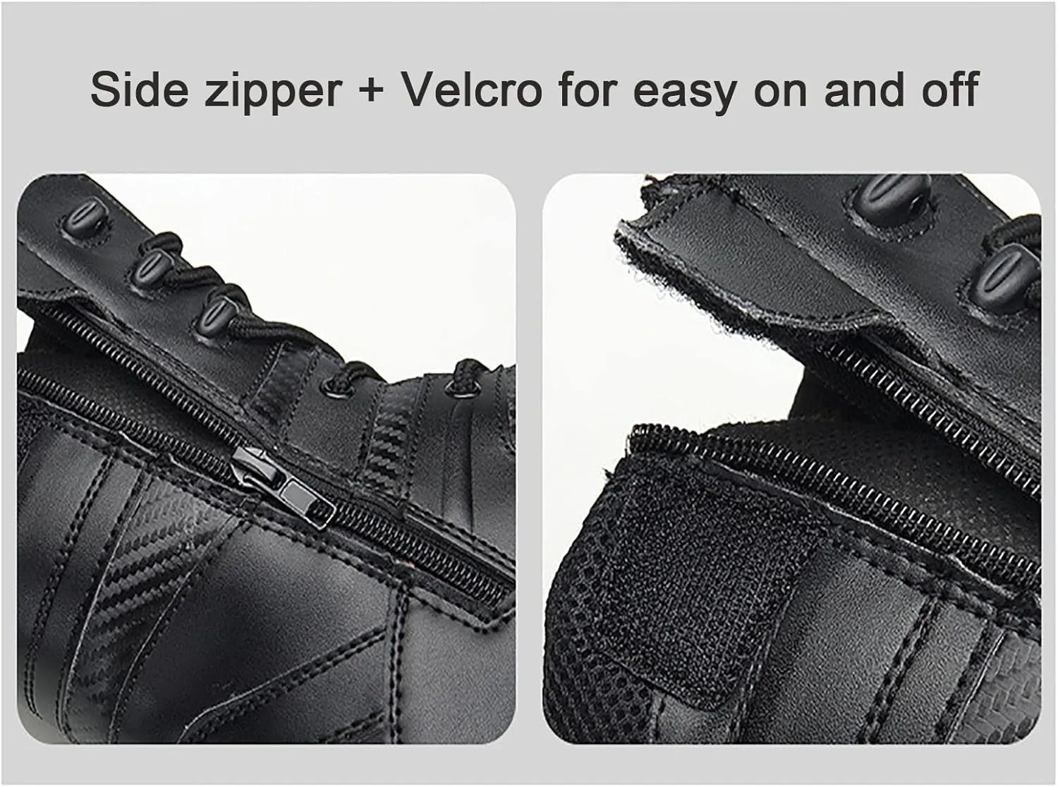Men's High Top Tactical Boots, Comfortable Breathable Shock Absorption Durable Rubber Sole Military Boots, for Outdoor Sports Mountaineering Hiking Boots