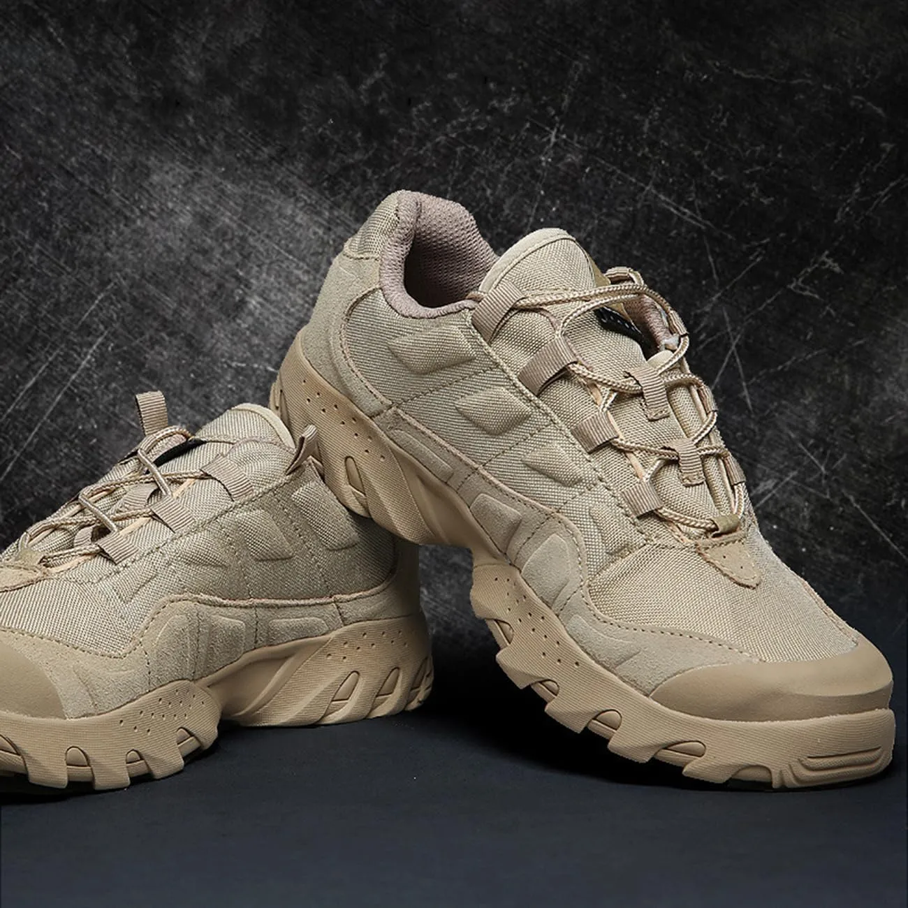Men's Hiking Shoes Breathable Non-Slip Low-Top Desert Boots Outdoors Walking Trekking Camping Combat Boots