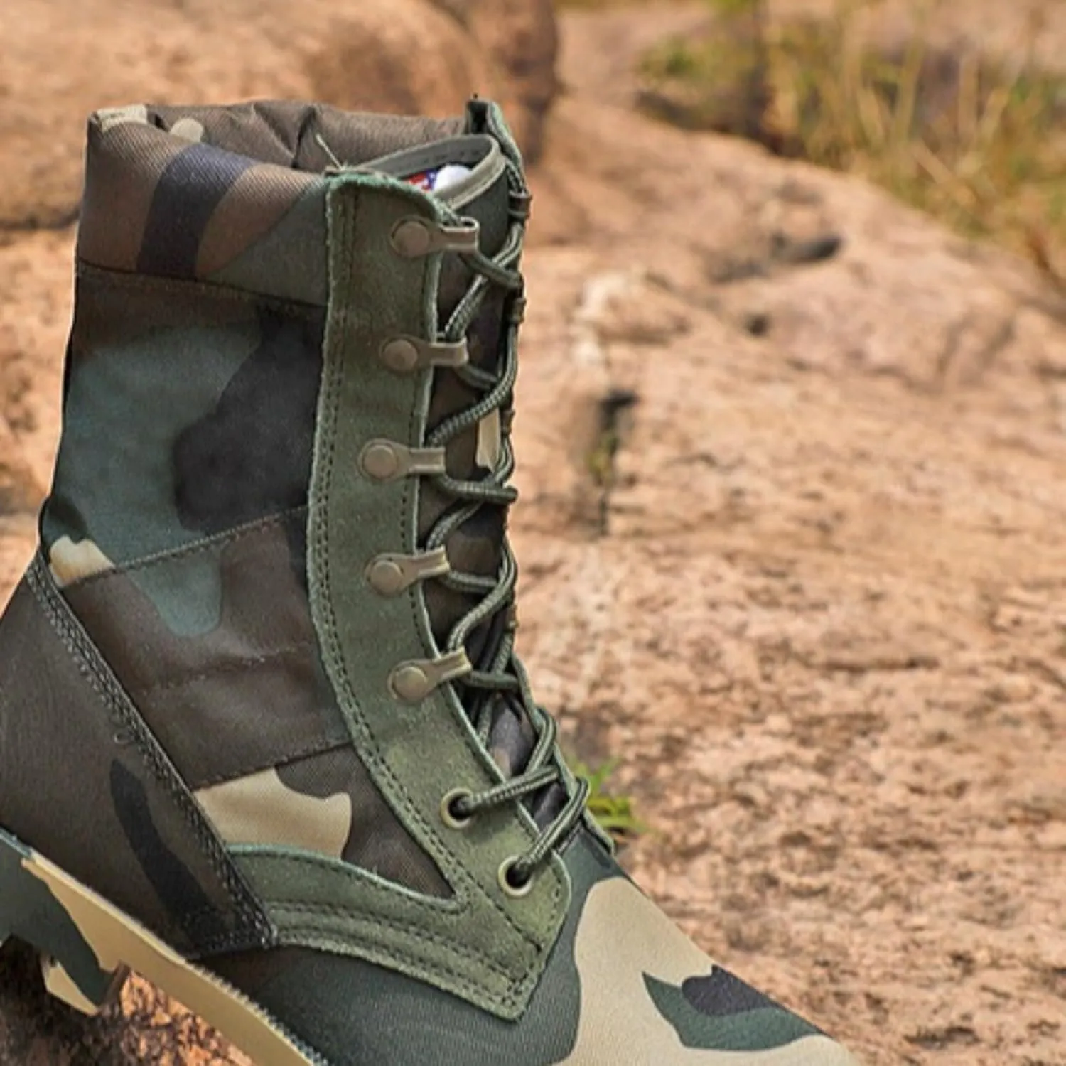 Mens Hiking Work Boots Tactical Boots Waterproof Slip ResistantShoes,Outdoor Mountaineering Jungle Shoes