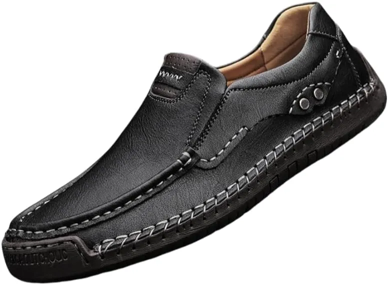 Men's Loafers - Casual Shoes with Soft Rubber Soles, Breathable Design, Sewn, Comfortable and Stylish Casual Shoes