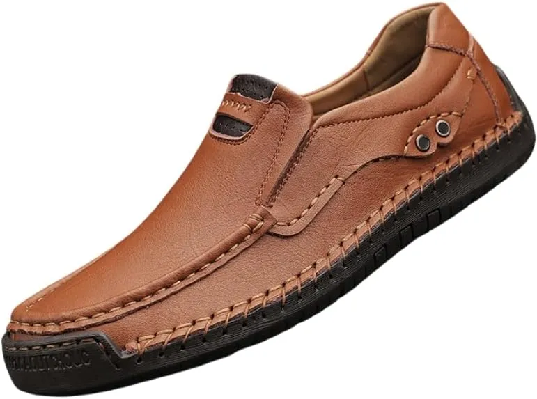 Men's Loafers - Casual Shoes with Soft Rubber Soles, Breathable Design, Sewn, Comfortable and Stylish Casual Shoes