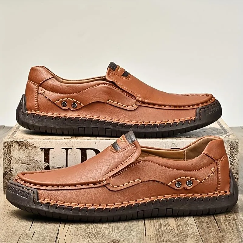Men's Loafers - Casual Shoes with Soft Rubber Soles, Breathable Design, Sewn, Comfortable and Stylish Casual Shoes