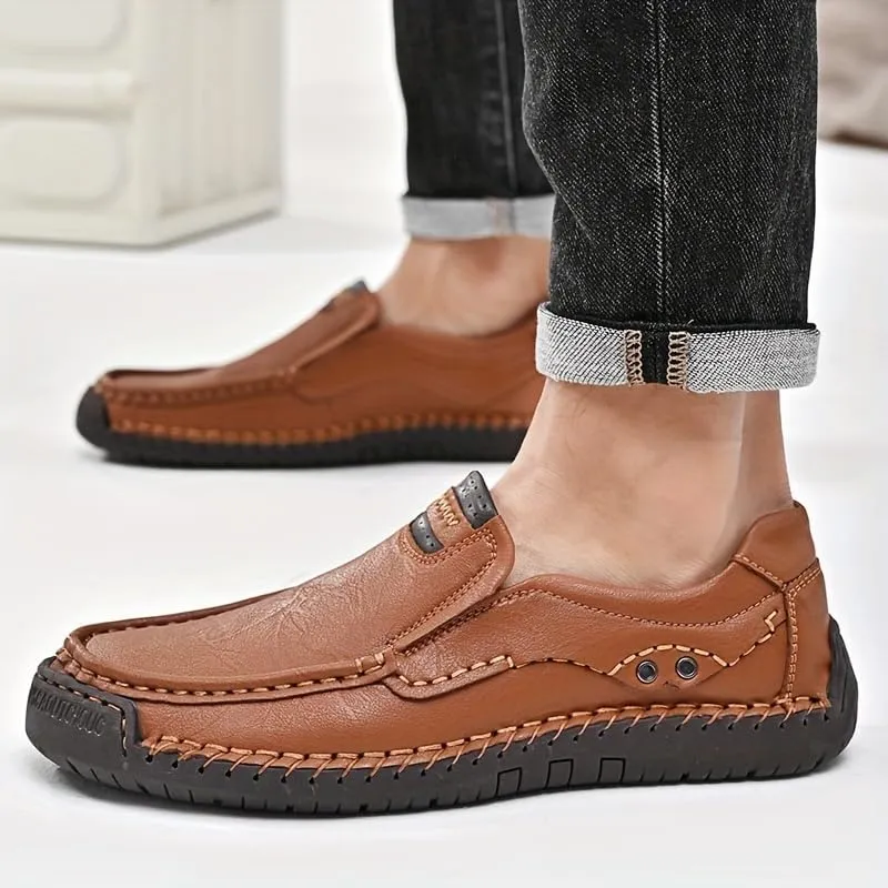 Men's Loafers - Casual Shoes with Soft Rubber Soles, Breathable Design, Sewn, Comfortable and Stylish Casual Shoes