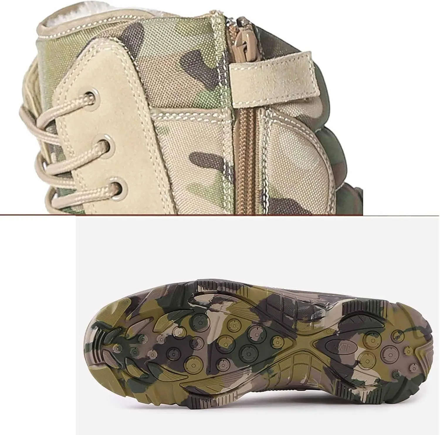 Men's Military & Tactical Boots, Tactical Combat Military Durable Work Utility Outdoor Assault Boots Men's Waterproof Hiking Boots Breathable Desert Boots