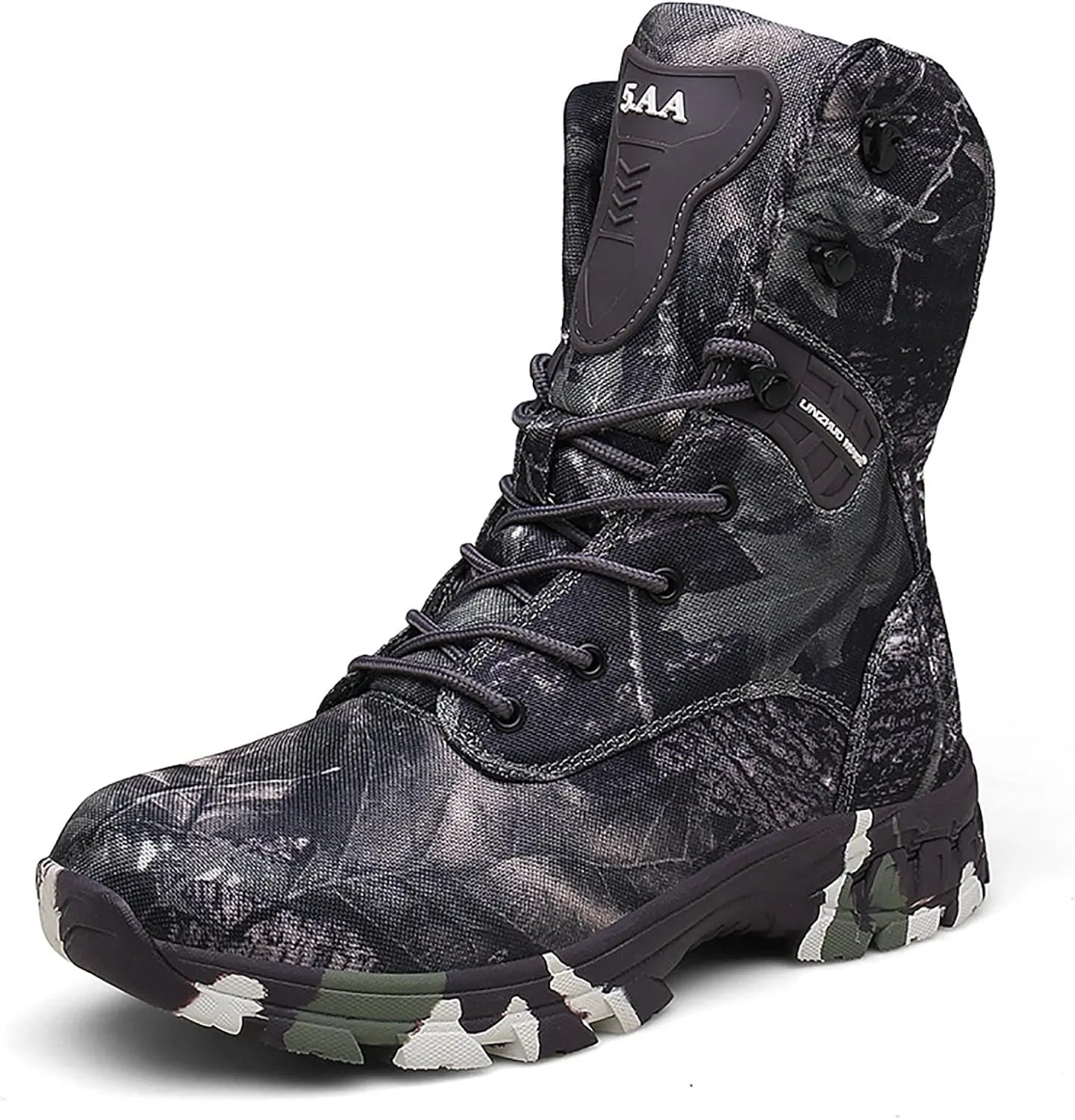 Men's Military Tactical Boots, Camouflage Comfort Durable Oxford Cloth Rubber Cushioning Outsole Desert Shoes, for Outdoor Waterproof Hiking Shoes