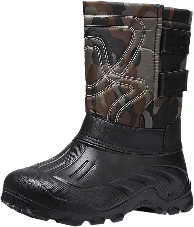 Men's Outdoor Camping Hiking Fishing Tactical Shoes Hunting Mountaineering Non-Slip Waterproof Warm Boots