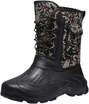 Men's Outdoor Camping Hiking Fishing Tactical Shoes Hunting Mountaineering Non-Slip Waterproof Warm Boots