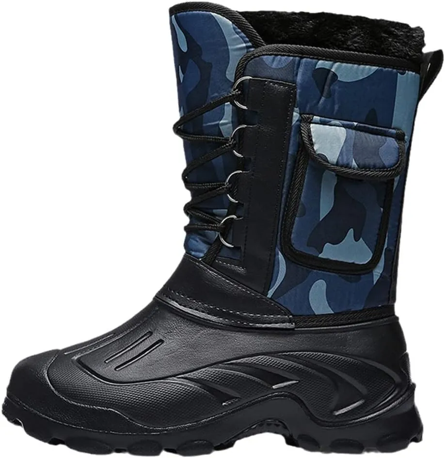 Men's Outdoor Camping Hiking Fishing Tactical Shoes Hunting Mountaineering Non-Slip Waterproof Warm Boots