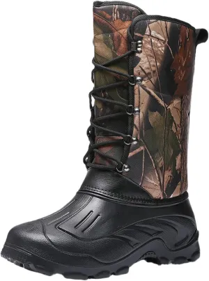 Men's Outdoor Camping Hiking Fishing Tactical Shoes Hunting Mountaineering Non-Slip Waterproof Warm Boots