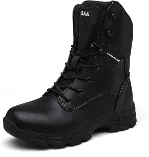 Men's Outdoor Desert Tactical Boots, Comfort Rubber Cushioning Outsole Military Shoes, Waterproof Durable Camouflage Oxford Cloth Hiking Shoes