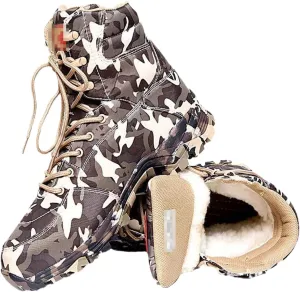 Men's Outdoor Hunting Mountaineering Non-Slip Waterproof Warm Shoes Winter Desert Mountain Tactical Boots
