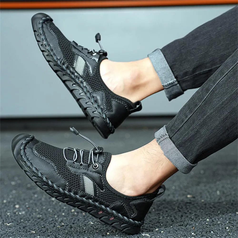 Men's Outdoor Mesh Hiking Shoes Slip-on Summer Sports Shoes Breathable Mesh Non-Slip Lightweight Casual Sneakers