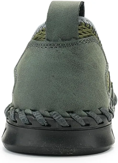Men's Outdoor Mesh Hiking Shoes Slip-on Summer Sports Shoes Breathable Mesh Non-Slip Lightweight Casual Sneakers
