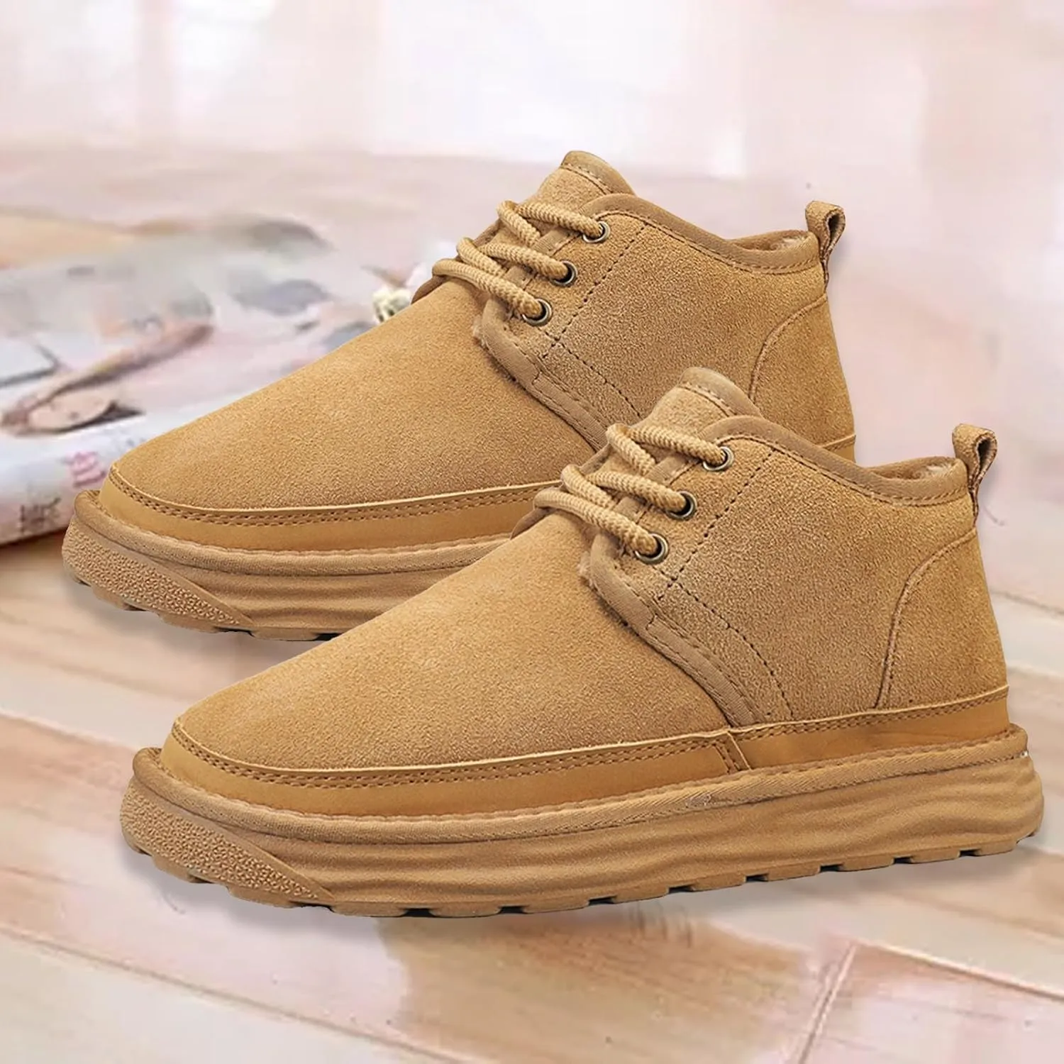 Men's Snow Boots Insulated Waterproof Lightweight Winter Boots Non Slip Ankle Boots Insulated Shoes For Men