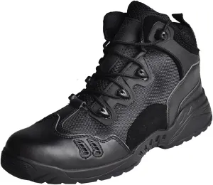 Men's Spring Autum Outdoor Hiking Shoes, Comfort Breathable Suede with Zipper Tactical Military Boots, Lace-up Sports Durable Desert Combat Shoes