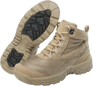 Men's Tactical Boots,Lightweight Hiking Boots, Breathable Outdoors Desert Boots, Combat Boots, Lace Up All Terrain Shoes