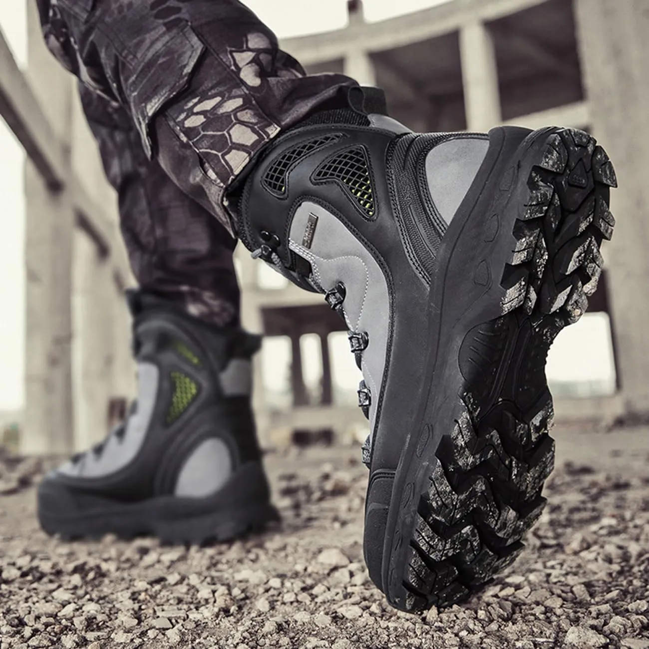 Men's Tactical Hiking Boots Lightweight Breathable Combat Boots Outdoor Jungle Work Boots