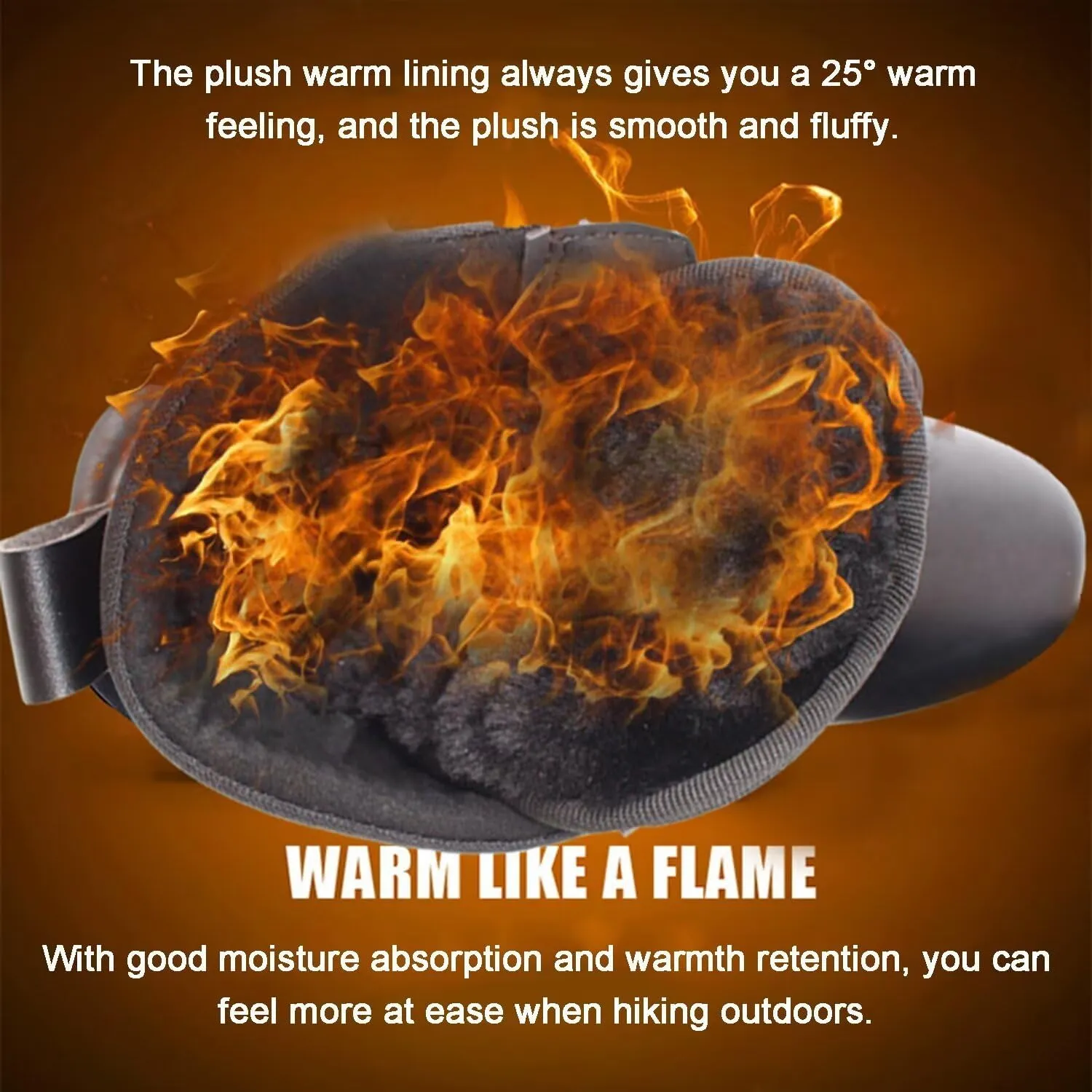 Men's Tactical Shoes High-top Winter Plus Velvet Snow Combat Boots Sneakers for Flight Outdoor Waterproof Desert Hiking Work Boots