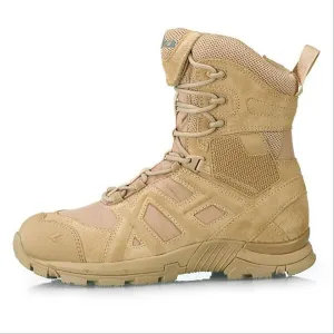 Men's Ultralight Tactical Military Boots, Outdoor Non-slip Breathable and Wear-resistant Desert Combat Boots, Comfort Lace-up Sports Hiking Shoes