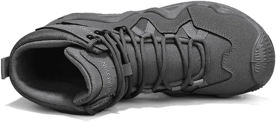 Men's Waterproof Anti-slip Hiking Boots Outdoor Mid Trekking Backpacking Mountaineering Shoes