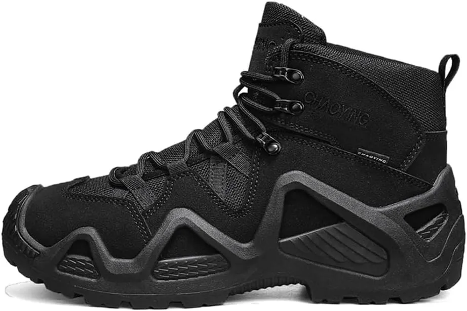 Men's Waterproof Anti-slip Hiking Boots Outdoor Mid Trekking Backpacking Mountaineering Shoes
