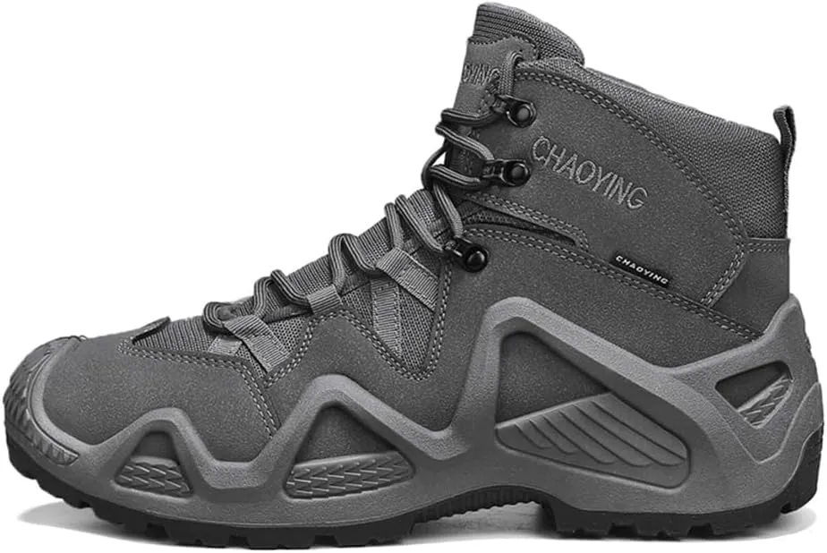 Men's Waterproof Anti-slip Hiking Boots Outdoor Mid Trekking Backpacking Mountaineering Shoes