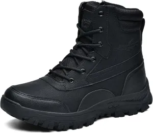 Men's Waterproof Anti Slip Wear-Resistant Tactical Boots Military Work Boots Combat Boots Outdoor Hiking Mountaineering Shoes