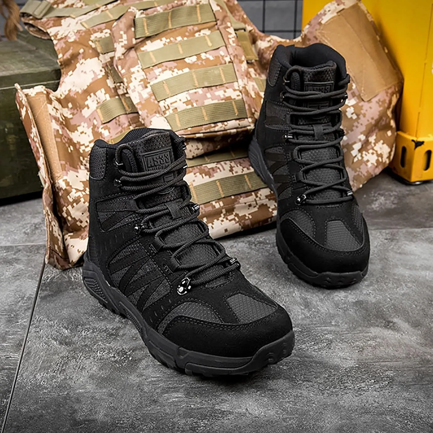 Men's Waterproof Hiking Boots Outdoor Mid Trekking Backpacking Mountaineering Shoes