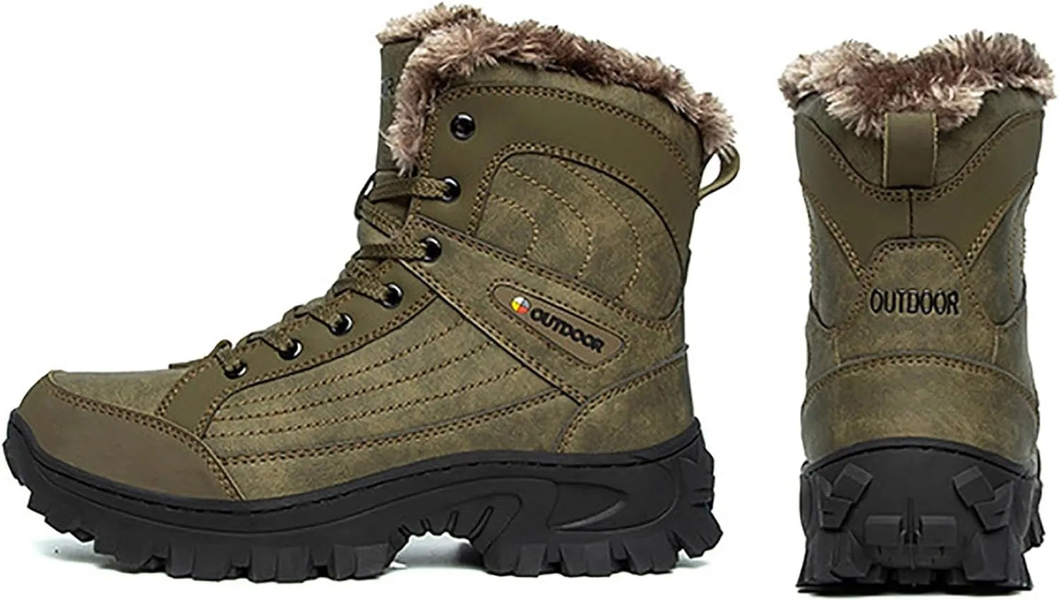 Men's Waterproof Hiking Boots Outdoor Mid Trekking Backpacking Mountaineering Shoes
