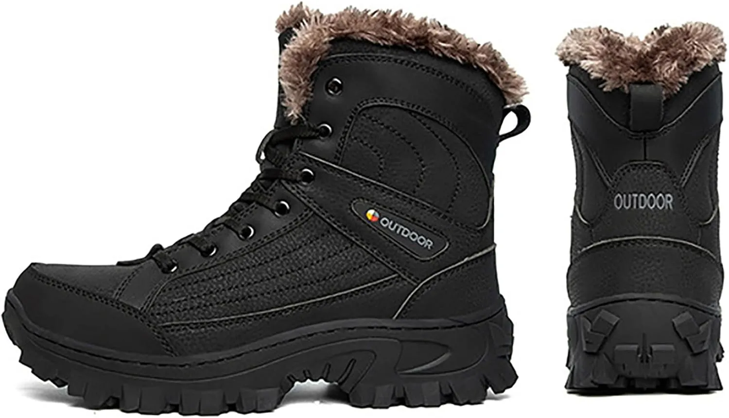 Men's Waterproof Hiking Boots Outdoor Mid Trekking Backpacking Mountaineering Shoes