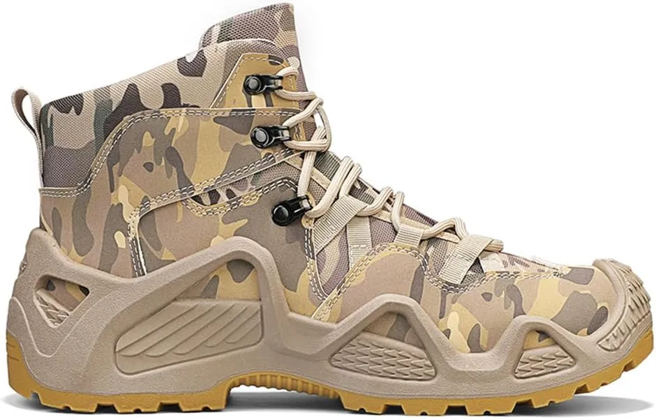 Men's Waterproof Hiking Boots Outdoor Mid Trekking Backpacking Mountaineering Shoes