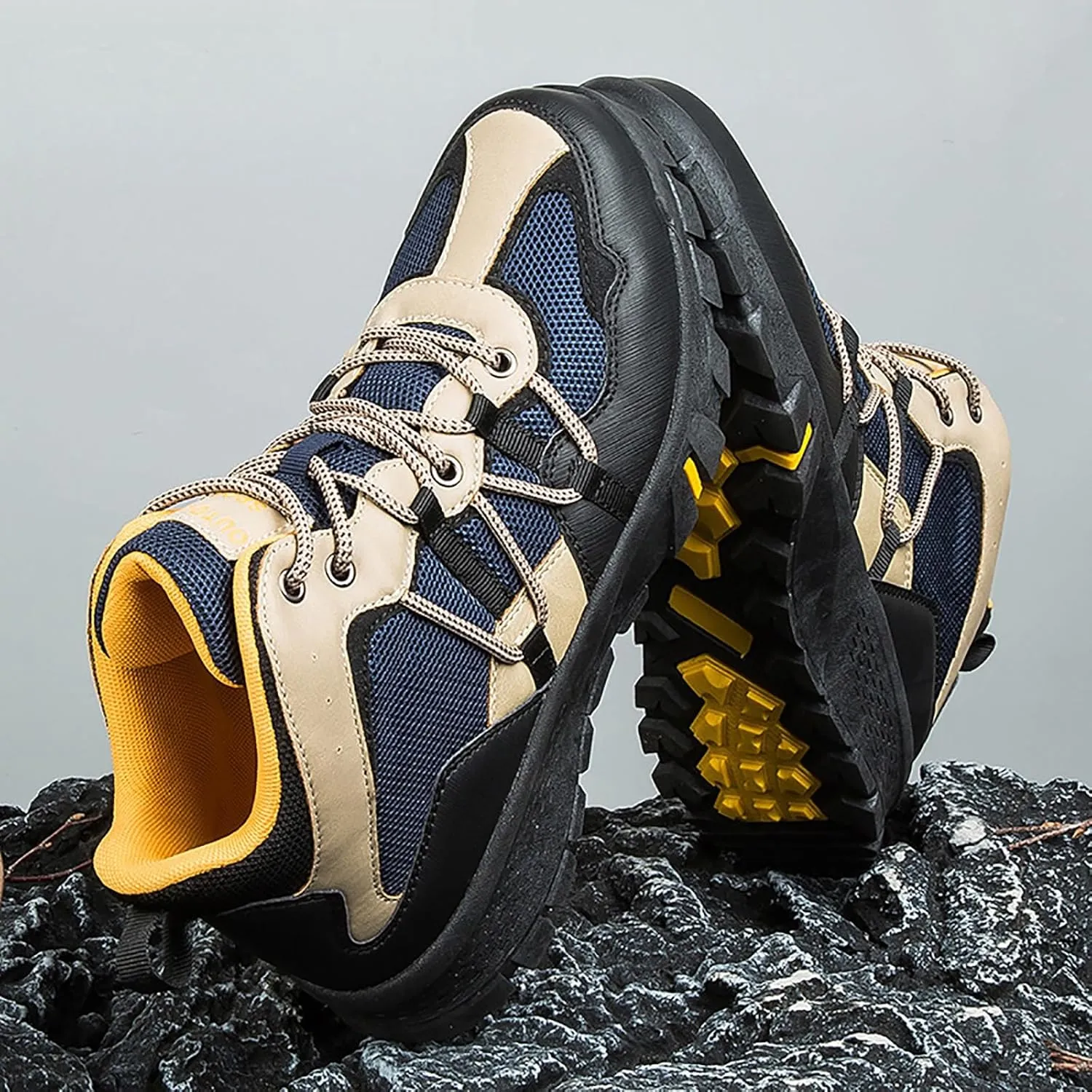 Men's Waterproof Hiking Boots Outdoor Mid Trekking Backpacking Mountaineering Shoes